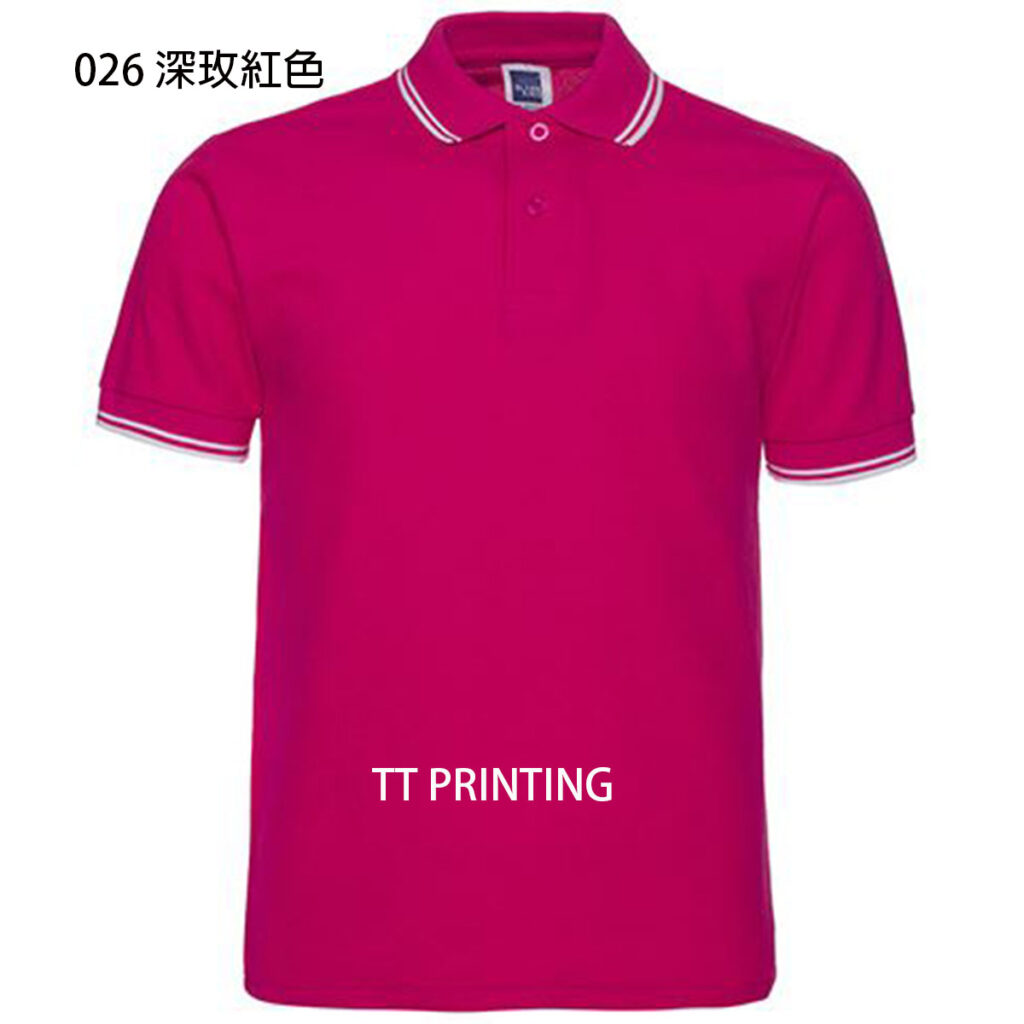 POLO-18 間色領混棉POLO