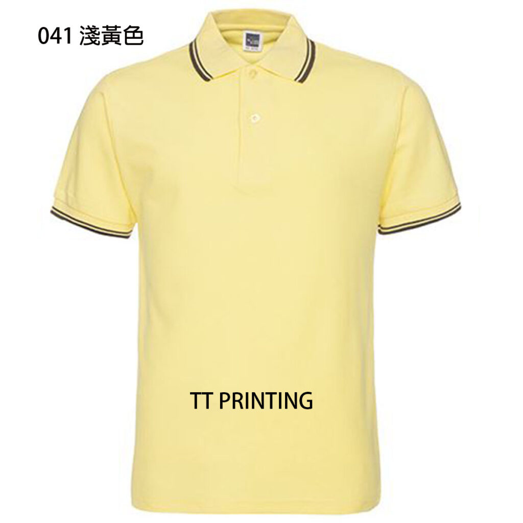 POLO-18 間色領混棉POLO