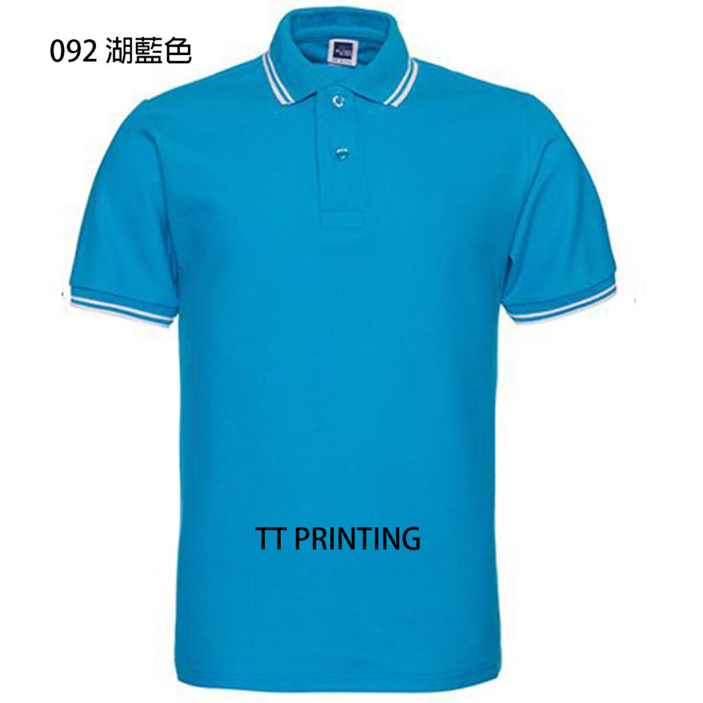 POLO-18 間色領混棉POLO
