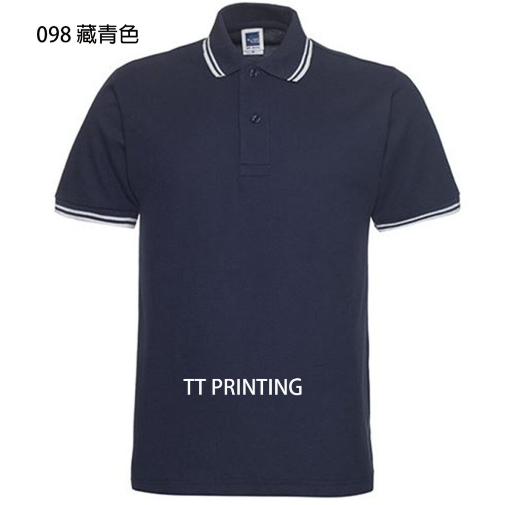 POLO-18 間色領混棉POLO