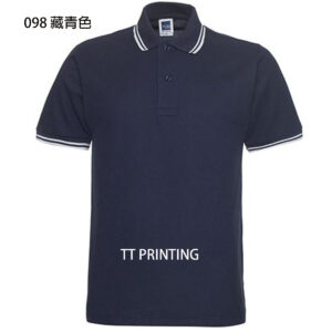POLO-18 間色領混棉POLO - Image 2