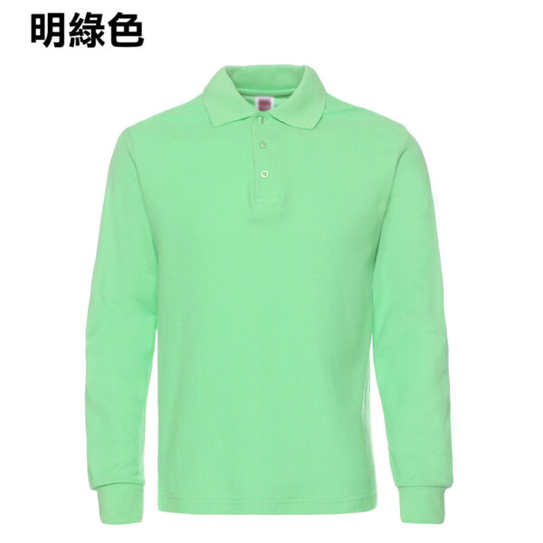 POLO-11 長袖全棉POLO - Image 10