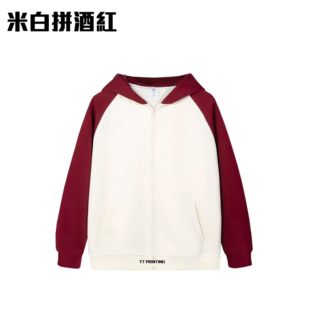 ZIP-12A 拼色全棉薄款拉鏈外套 - Image 4