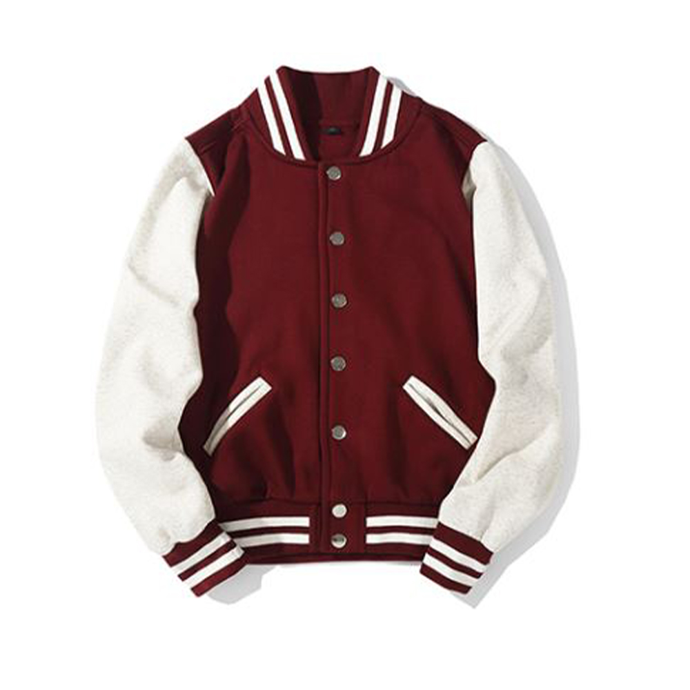 BAS-03A 薄款毛圈棒球褸