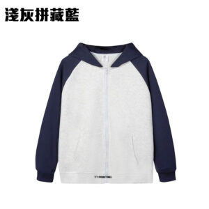 ZIP-12A 拼色全棉薄款拉鏈外套 - Image 3