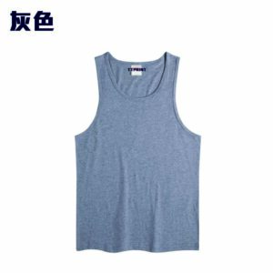 TEE-13A 淨色全棉運動背心 - Image 4