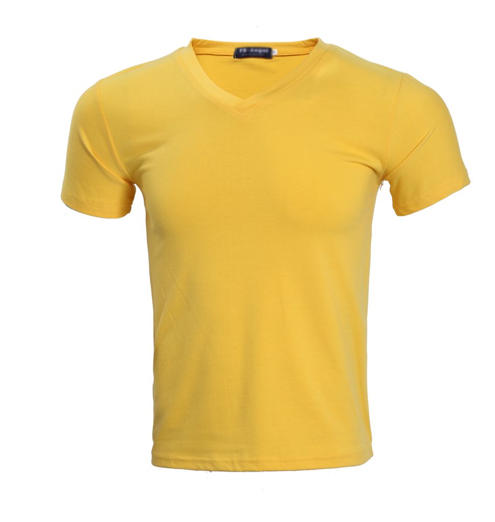 TEE-19 V領拉架棉TEE - Image 3