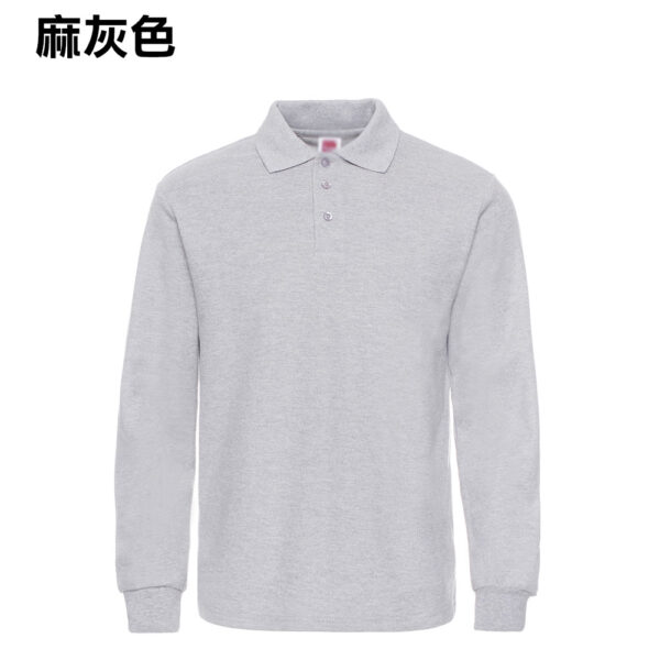 POLO-11 長袖全棉POLO - Image 3