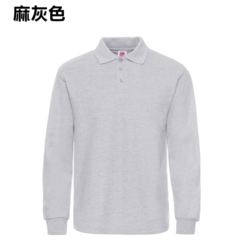 POLO-11 長袖全棉POLO - Image 2