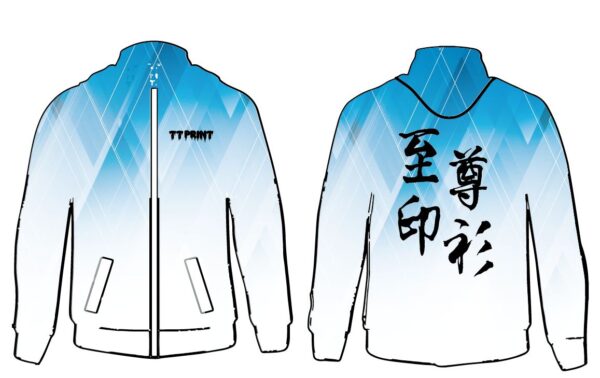 ZIP-06 訂做款全身印抓絨拉鏈外套