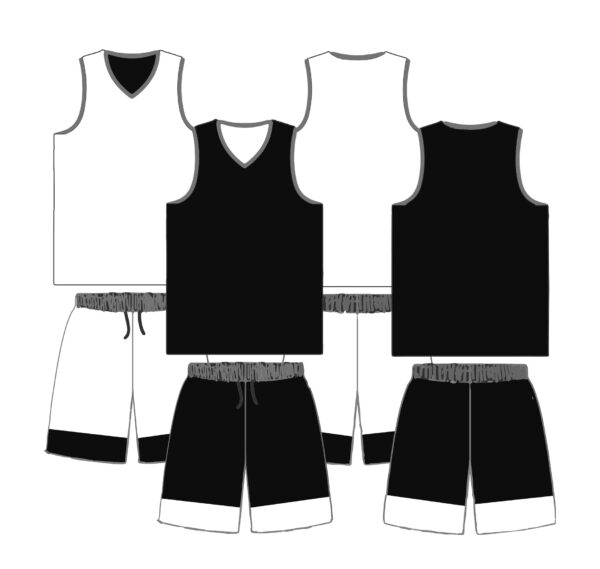 BASK-01 籃球雙面波衫 - Image 1