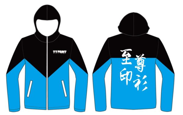 ZIP-06 訂做款全身印抓絨拉鏈外套