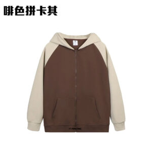 ZIP-12A 拼色全棉薄款拉鏈外套 - Image 2