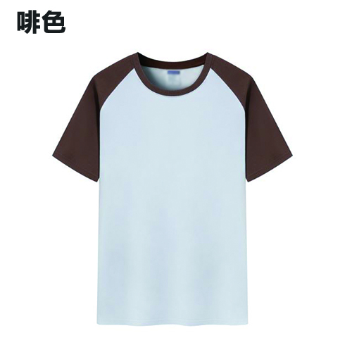 TEE-14B 精梳全棉牛角袖T恤 - Image 17