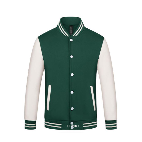 BAS-06 厚款滑面混棉棒球褸 - Image 1