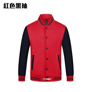 BAS-06 厚款滑面混棉棒球褸 - Image 3