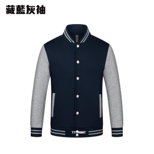 BAS-06 厚款滑面混棉棒球褸 - Image 10