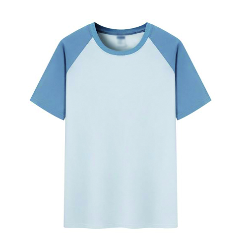 TEE-14B 精梳全棉牛角袖T恤 - Image 1