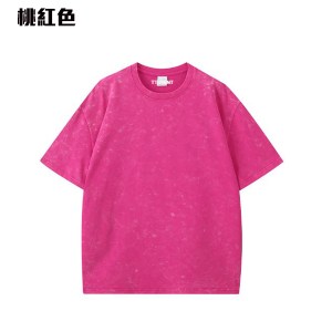 TEE-04C  OVERSIZE重磅落肩洗水TEE - Image 3