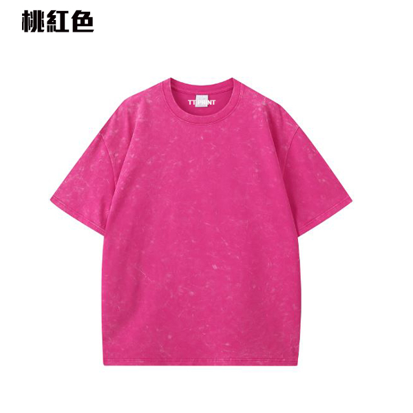 TEE-04C  OVERSIZE重磅落肩洗水TEE - Image 3