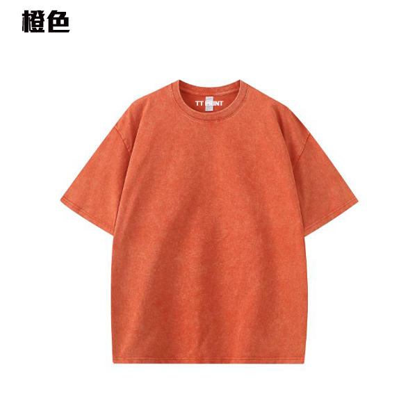 TEE-04C  OVERSIZE重磅落肩洗水TEE - Image 8