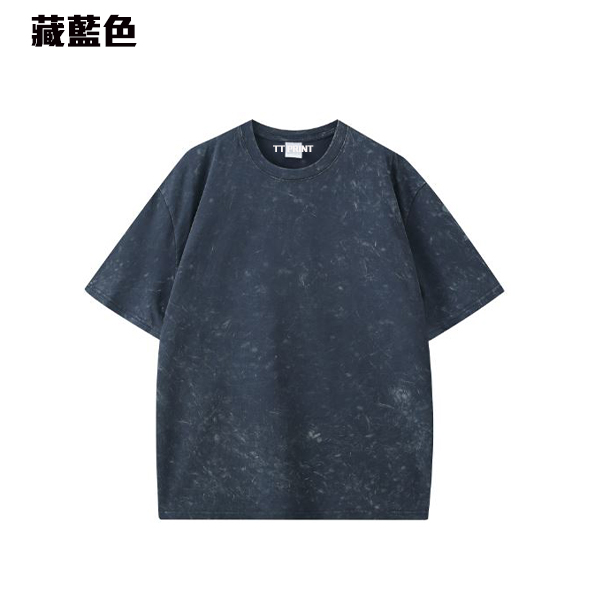 TEE-04C  OVERSIZE重磅落肩洗水TEE - Image 9