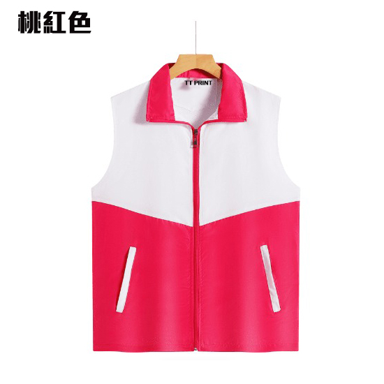 WIN-11A 拼色雙層薄款馬甲風褸 - Image 7