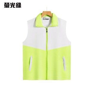 WIN-11A 拼色雙層薄款馬甲風褸 - Image 8