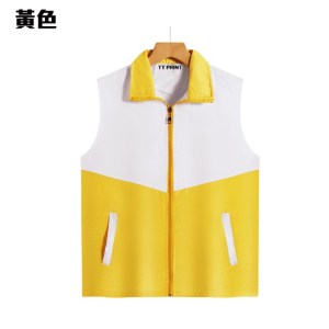 WIN-11A 拼色雙層薄款馬甲風褸 - Image 3