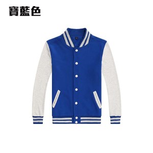 BAS-01A 薄款全棉毛圈棒球褸 - Image 3