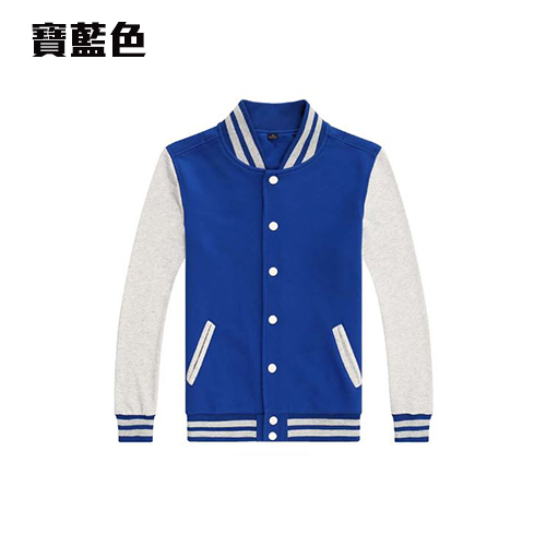 BAS-01A 薄款全棉毛圈棒球褸 - Image 3