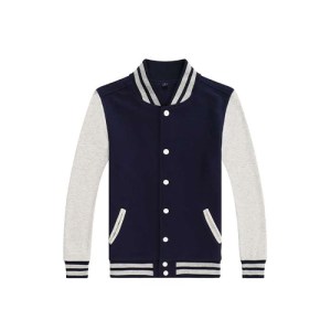 BAS-01A 薄款全棉毛圈棒球褸 - Image 1