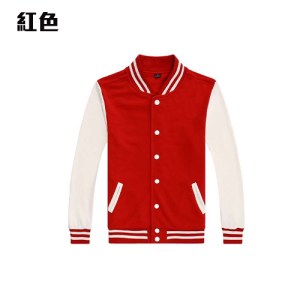 BAS-01A 薄款全棉毛圈棒球褸 - Image 5