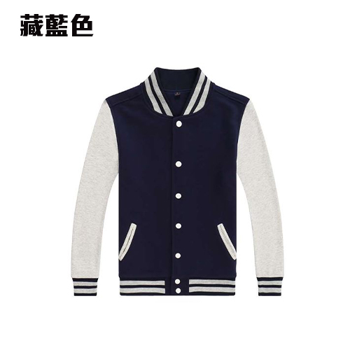 BAS-01A 薄款全棉毛圈棒球褸 - Image 7