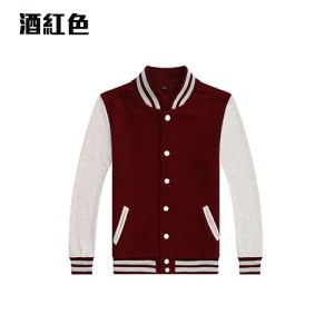 BAS-01A 薄款全棉毛圈棒球褸 - Image 4