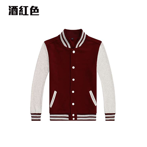 BAS-01A 薄款全棉毛圈棒球褸 - Image 4