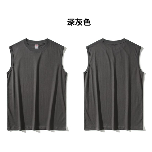 TEE-13 220G日系全棉運動背心 - Image 4