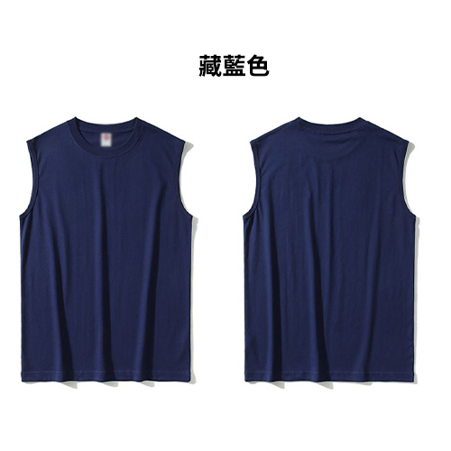 TEE-13 220G日系全棉運動背心 - Image 3