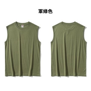 TEE-13 220G日系全棉運動背心 - Image 5