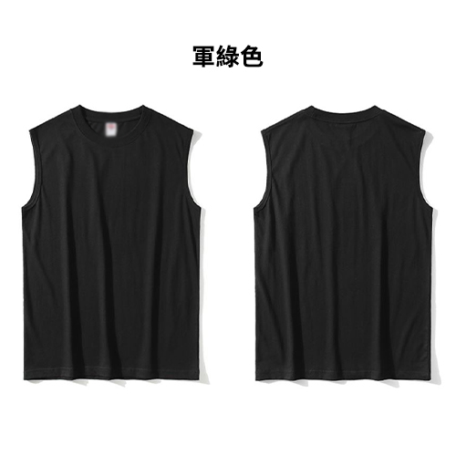 TEE-13 220G日系全棉運動背心 - Image 6