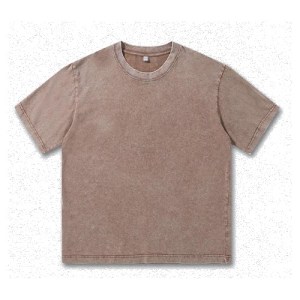 TEE-04E 230克復古重磅全棉洗水TEE - Image 1