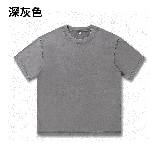 TEE-04E 230克復古重磅全棉洗水TEE - Image 3