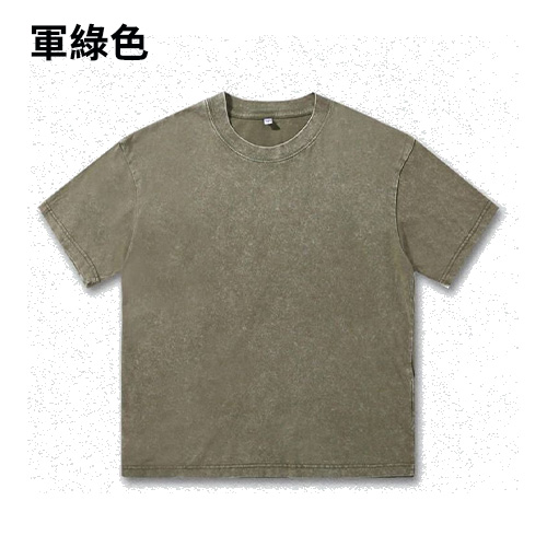 TEE-04E 230克復古重磅全棉洗水TEE - Image 2